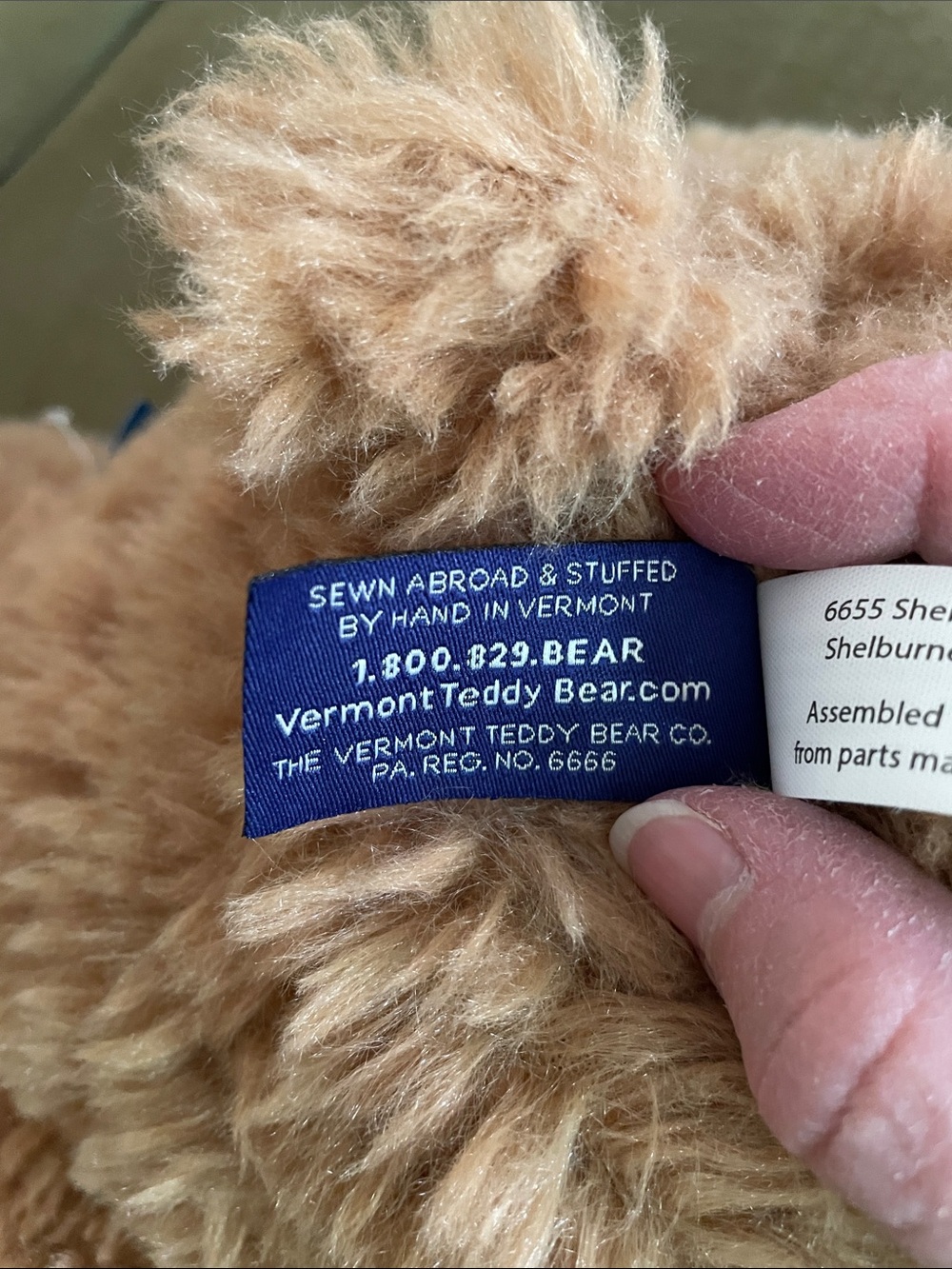 Vermont Teddy Bear with Red 'I Love You' Ribbon - Picture 4 of 7